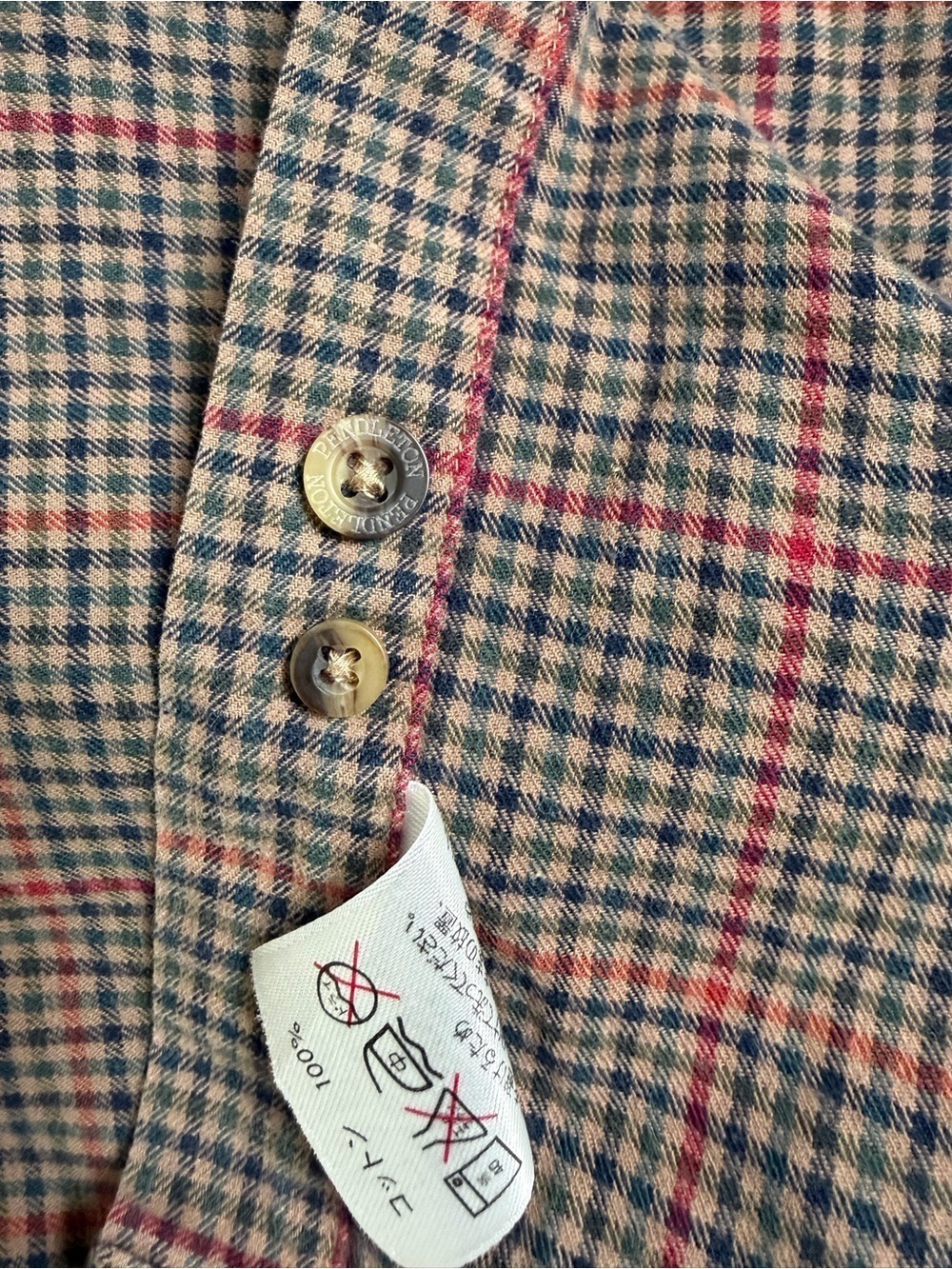 Pendleton Men's Button-Up Plaid Shirt - Brown & Red 100% Cotton - Picture 8 of 8